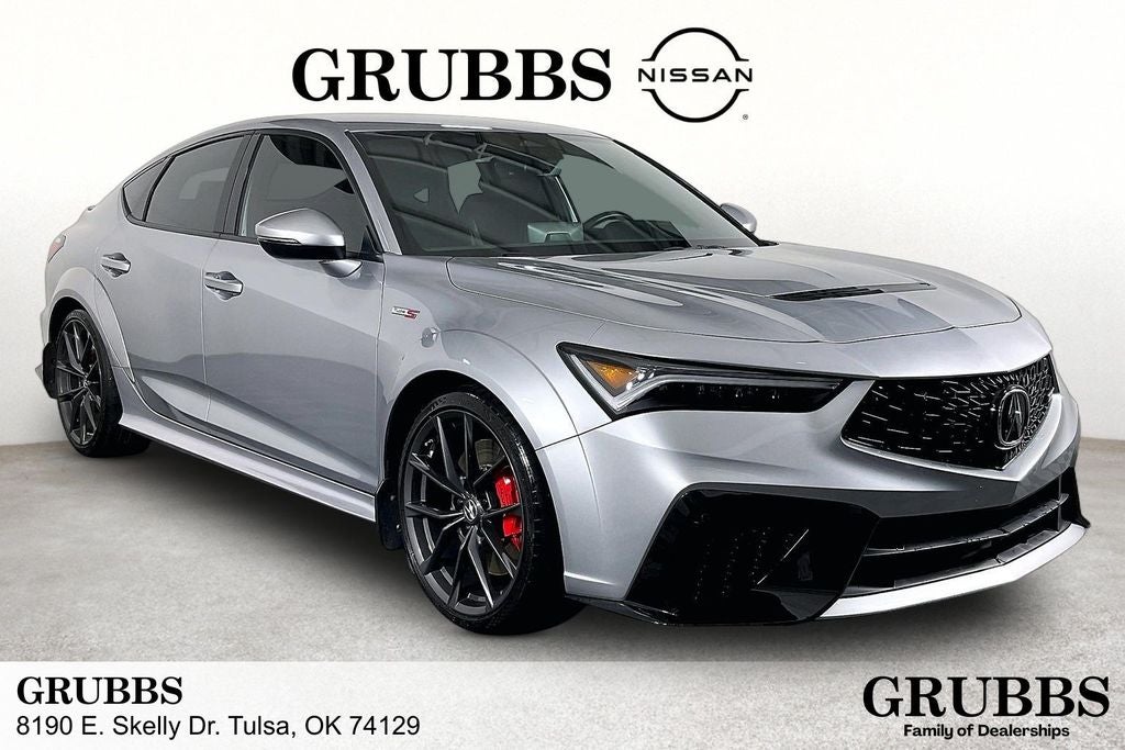 2025 Acura Integra Type S in Silver — front three-quarter view