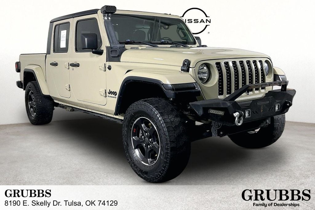 2020 Jeep Gladiator Sport in Gobi Clearcoat — front three-quarter view