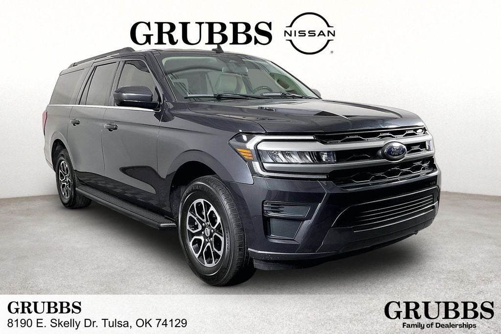 2024 Ford Expedition Max XLT in Gray Metallic — front three-quarter view