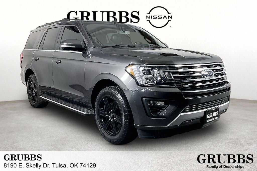 2021 Ford Expedition XLT in Magnetic — front three-quarter view