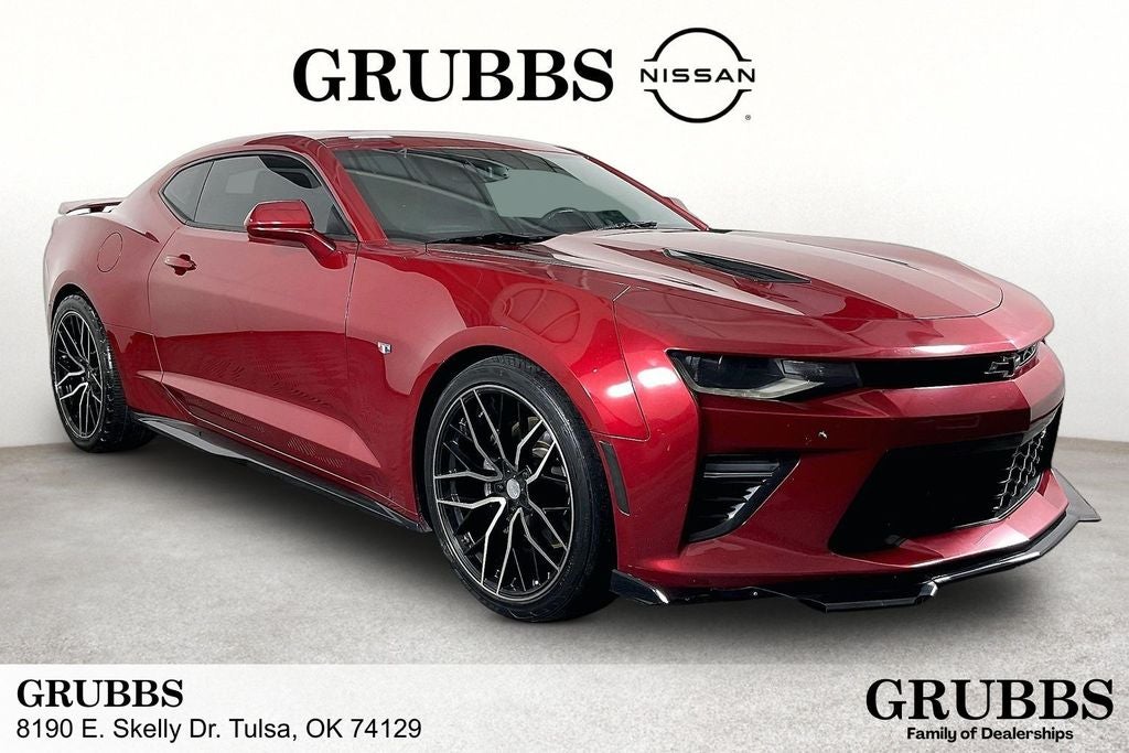 2016 Chevrolet Camaro SS 2SS in Garnet Red Tintcoat — front three-quarter view