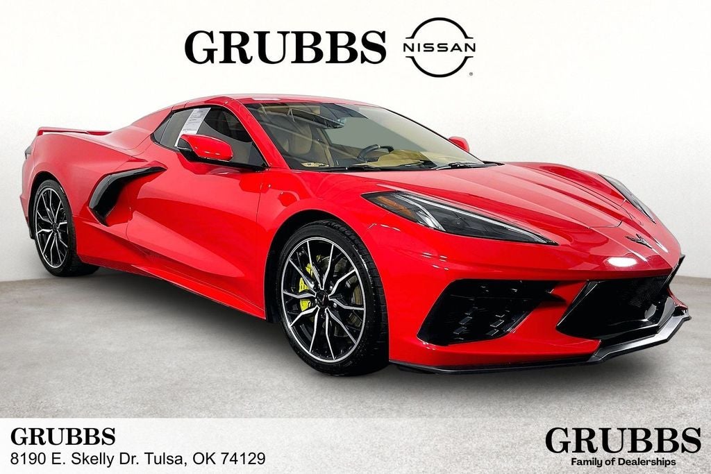2023 Chevrolet Corvette Stingray 3LT in Torch Red — front three-quarter view