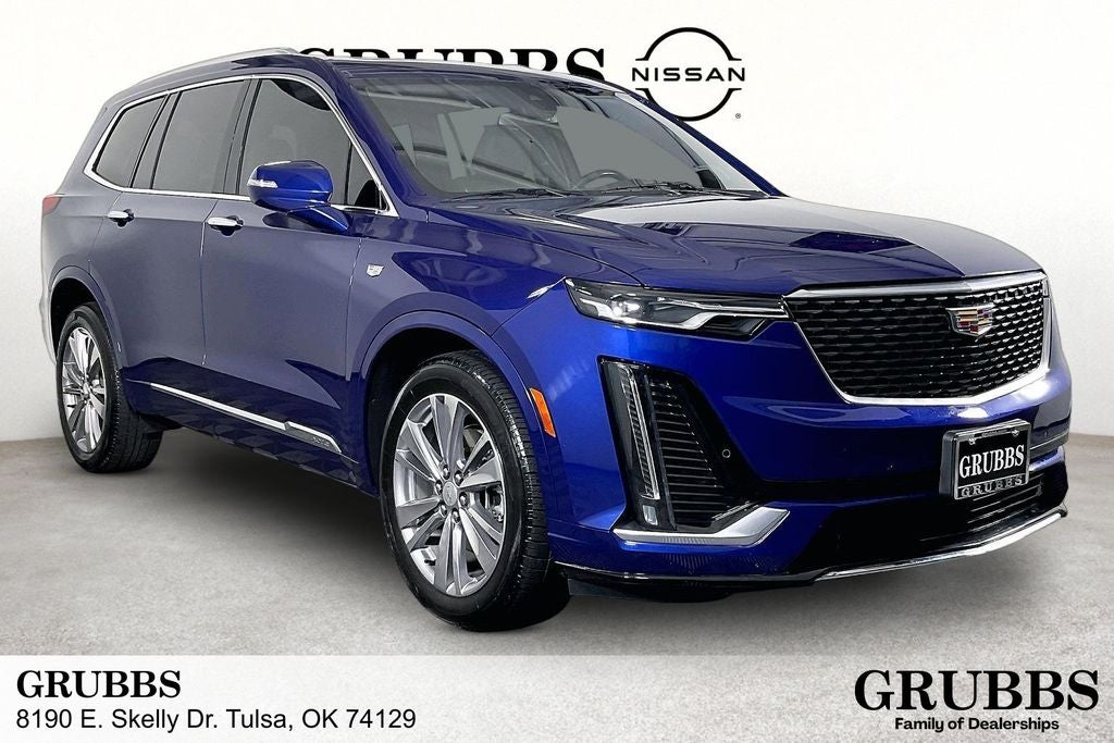 2023 Cadillac XT6 Premium Luxury in Opulent Blue Metallic — front three-quarter view