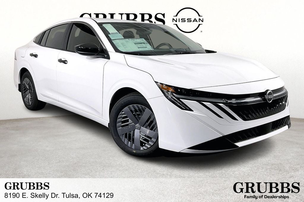 2026 Nissan Sentra S in Fresh Powder — front three-quarter view