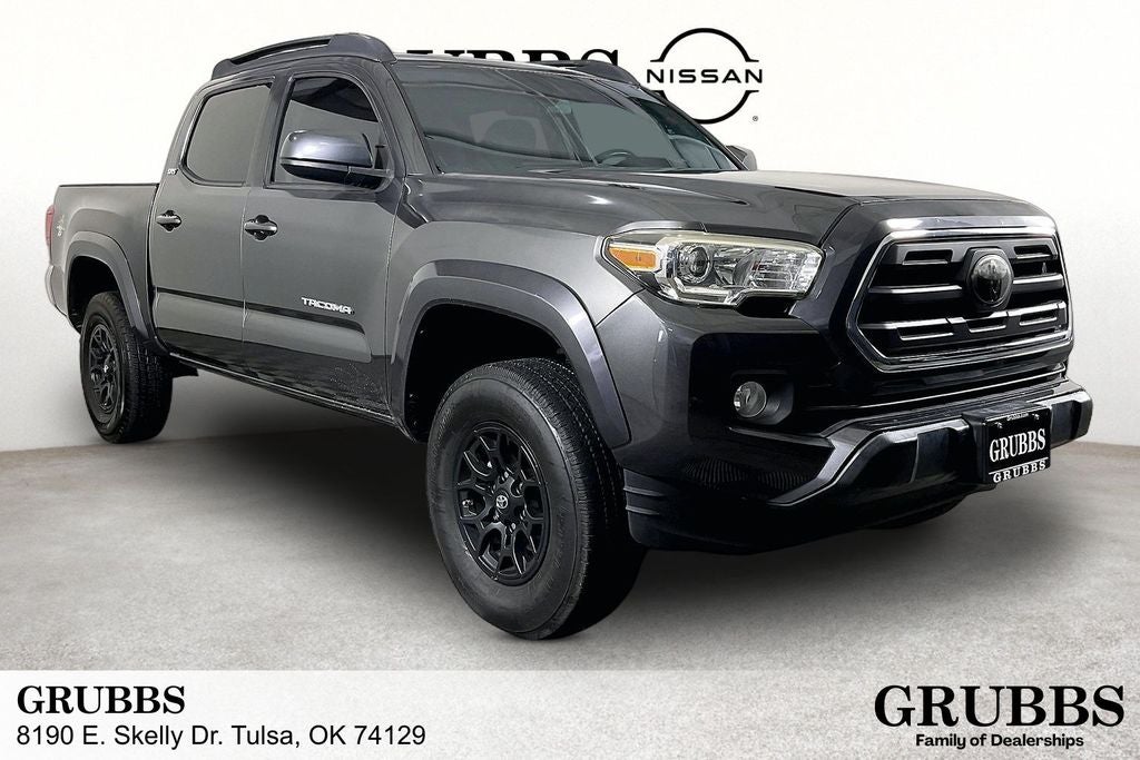2019 Toyota Tacoma SR5 V6 in Magnetic Gray Metallic — front three-quarter view