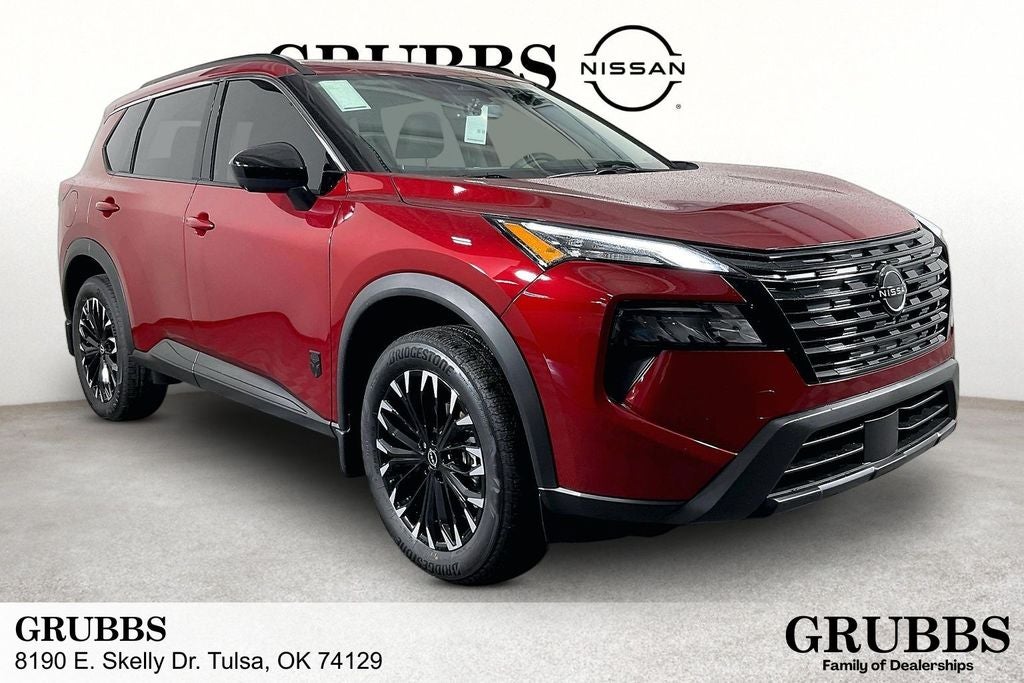 2026 Nissan Rogue Dark Armor in Scarlet Ember Tintcoat — front three-quarter view