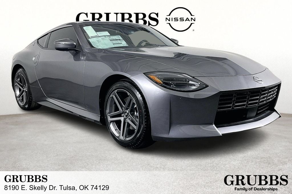 2026 Nissan Z Sport in Gun Metallic — front three-quarter view