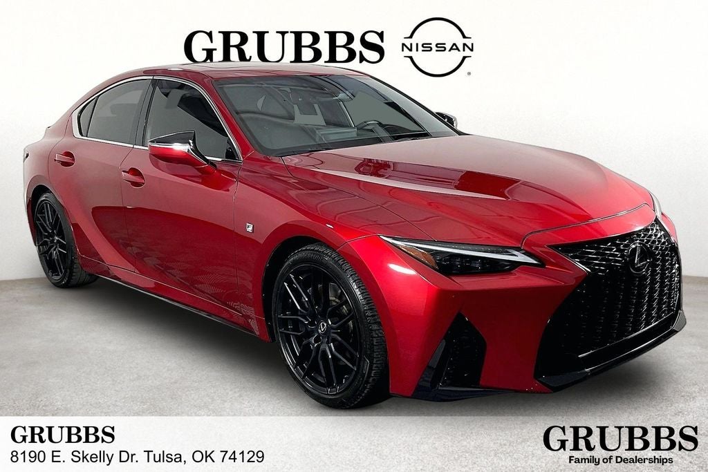 2023 Lexus IS 350 F SPORT in Infrared — front three-quarter view